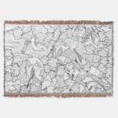 Vögel und Ahornbaum U-Paint oder Dye Decke (Vorderseite)