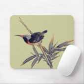 Vogel und Bambus 2 Mousepad (Mit Mouse)