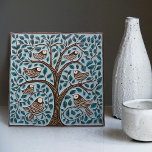 Vögel und Baum des Lebens Mute blauer Jugendstil Fliese<br><div class="desc">Willkommen bei CreaTile! Hier finden Sie handgefertigte Fliesen, die ich persönlich gemacht habe und Vintage Keramik und Porzellan Tonziegel, ob gefärbt oder natürlich. Ich habe die Liebe, Fliesen und Keramik Produkte zu entwerfen, in der Hoffnung, Ihnen einen Weg zu geben, Ihre Zuhause in etwas zu verwandeln, das Sie immer wieder...</div>