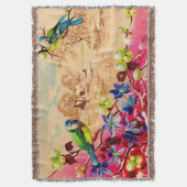 Vögel und Beeren Decke (Vorderseite Vertikal)