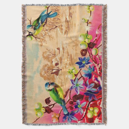 Vögel und Beeren Decke (Vorderseite Vertikal)