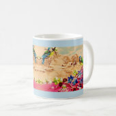 Vögel und Beeren Kaffeetasse (VorderseiteRechts)