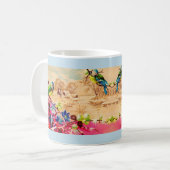 Vögel und Beeren Kaffeetasse (Vorderseite Links)