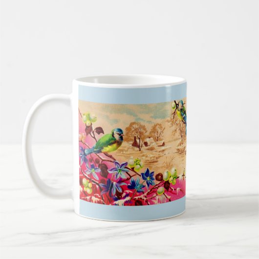 Vögel und Beeren Kaffeetasse (Links)