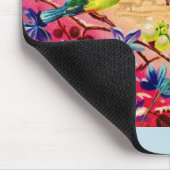 Vögel und Beeren Mousepad (Ecke)