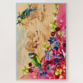 Vögel und Beeren Puzzle (Vertikal)