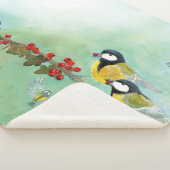 Vögel und Beeren Sherpadecke (3/4)