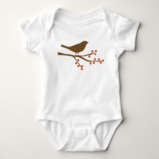 Vogel und Berries Baby Strampler (Vorderseite)