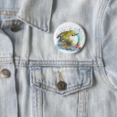 Vogel und Berries Button (Beispiel)