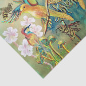 Vögel und Bienen bemalen Papiertaschentuch Seidenpapier (Ausschnitt)