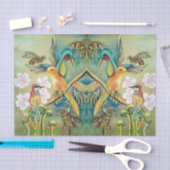 Vögel und Bienen bemalen Papiertaschentuch Seidenpapier (Handwerk)