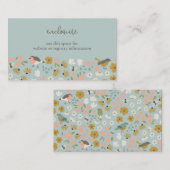 Vögel und Bienen Brautparty Beilage Begleitkarte (Vorne/Hinten)