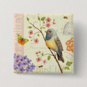 Vögel und Bienen Button (Vorderseite)