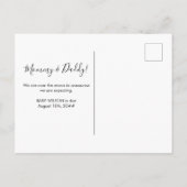 Vögel und Bienen, die ihre Namen ändern Ankündigungspostkarte (Rückseite)