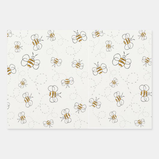 Vögel und Bienen Geschenkpapier Set (Vorderseite 3)