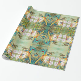 Vögel und Bienen giftwrap Geschenkpapier