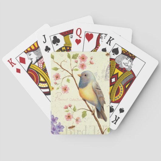 Vögel und Bienen Spielkarten (Rückseite)
