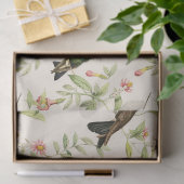 Vögel und Blätter im Elfenbeinkrieg Seidenpapier (Geschenk)