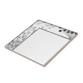 Vögel und Blume Art Deco Fliese (Seite)