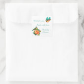 Vögel und Blume Aufkleber für den Produktplatz (Tasche)