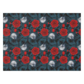 Vögel und Blume aus Roter Pest mit blauen Blätter Tischdecke (Vorderseite (Horizontal))