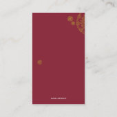 Vögel und Blume Begleitkarte (Rückseite)