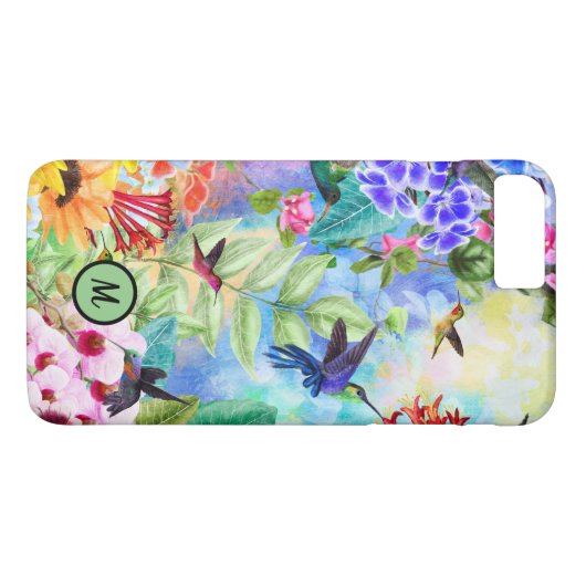 Vögel und Blume Case-Mate iPhone Hülle (Rückseite (Horizontal))