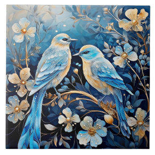 Vögel und Blume, dekorativ und schön, Fliese