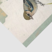 Vögel und Blume Ephemera Design Serie #16 Seidenpapier (Ausschnitt)