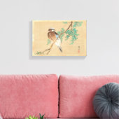 Vogel und Blume, Eurasische Jay und Chinesisches A Leinwanddruck (Insitu (Wohnzimmer))