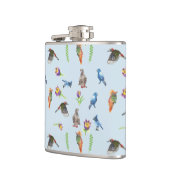 Vögel und Blume Flachmann (Links)