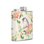 Vögel und Blume Flachmann (Rechts)