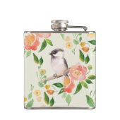 Vögel und Blume Flachmann (Rückseite)
