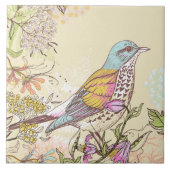 Vögel und Blume Fliese (Vorderseite)