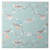 Vögel und Blume Fliese (Vorderseite)