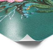 Vögel und Blume Fotodruck (Ecke)