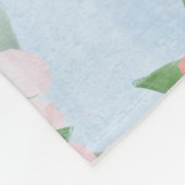 Vögel und Blume. Frühlingsmuster Fleecedecke (Ecke)