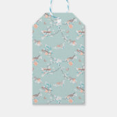 Vögel und Blume Geschenkanhänger (Vorderseite)