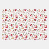 Vögel und Blume Geschenkpapier Set (Vorderseite 3)