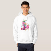 Vögel und Blume Hoodie (Vorne ganz)