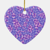 Vögel und Blume Keramik Ornament (Hinten)
