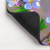 Vögel und Blume, Kunstwerke Mousepad (Ecke)
