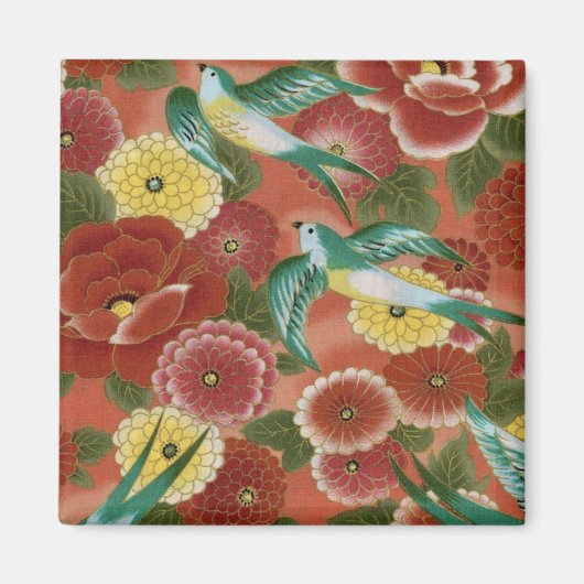 Vögel und Blume Magnet (Vorne)