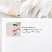 Vögel und Blume mit Handschrift Shabby Vintag (Insitu)