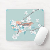 Vögel und Blume Mousepad (Mit Mouse)