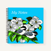 Vögel und Blume Notizblock (Vorderseite)