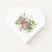 Vogel und Blume Notizblock (Rückseite)