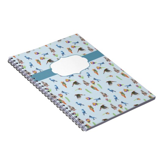 Vögel und Blume Notizblock (Rechte Seite)