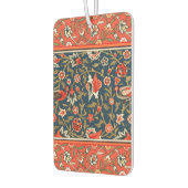 Vogel und Blume Persisches Blaues Muster Autolufterfrischer (Links)