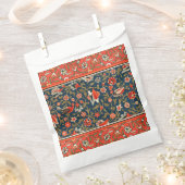 Vogel und Blume Persisches Blaues Muster Geschenktütchen (Ausgeschnitten)
